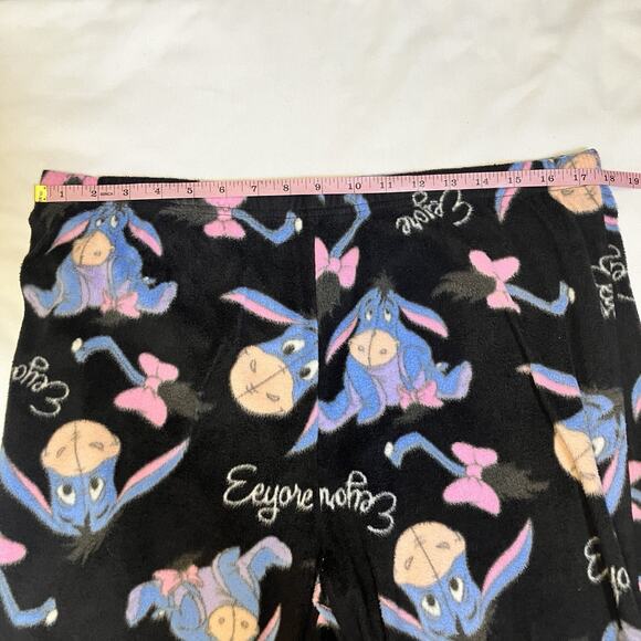 Disney Winnie The Pooh Eeyore Embroidered Fleece 2 pc Womens Pajama Set Size XL - Picture 11 of 13